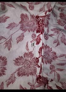 Chic Red Floral Blouse