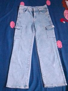 Light blue Cargo Jeans