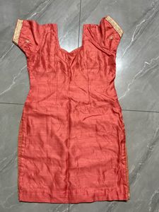 Coral Silk metallic thread New suit