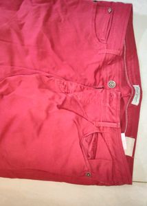Vibrant Red Women's Pants