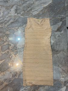 Sleeveless Pleated Knit Dress