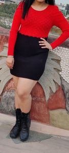 Woolen Short Dress
