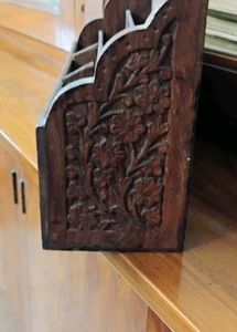 Vintage Carved Wooden Desk stand