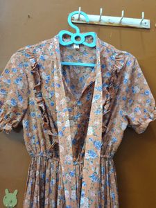Chic Floral Print Pleated Dress