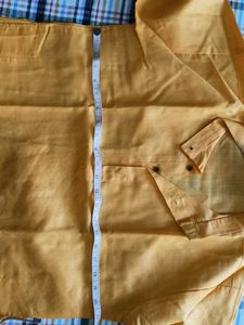 Men's Yellow Ethnic Kurta Shirt
