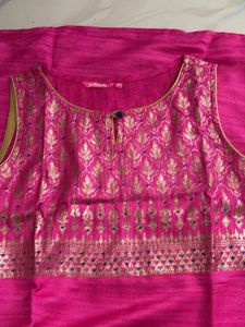 pink silk Kurta
