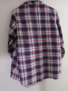 Classic Plaid Button-Up Tunic Shirt