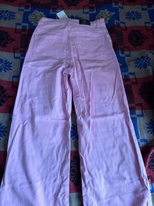 H&amp;M High Waist Trouser/Jeans For Women - Baby Pink