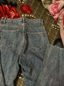 Flared Denim Jeans