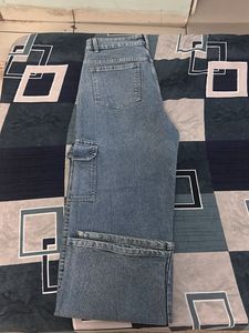 Stylish Blue Cargo Jeans