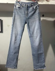 High Waisted Straight Denim