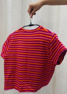 Striped Cropped T-Shirt