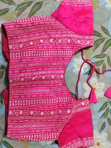 Vibrant Pink Embroidered Blouse