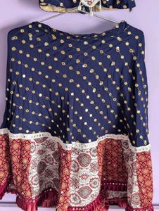 Navratri Chaniya Choli Navy Blue Ethnic Lehenga