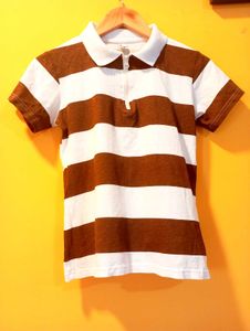 Striped Polo T-Shirt