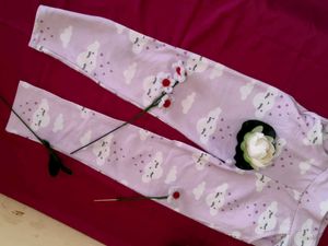 Cute Cloud &amp; Stripe Pajama Set
