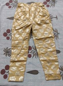 Ethnic Gold Print Palazzos