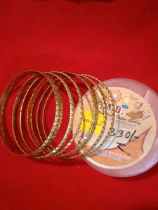 🆕New Gold Bangles - Set of 6 Combo