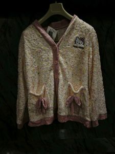 Hello Kitty Embroidered Cardigan