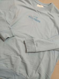 Light Blue "111K FOLLOWERS" Sweatshirt