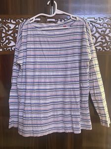 Striped Long Sleeve Top Size 42