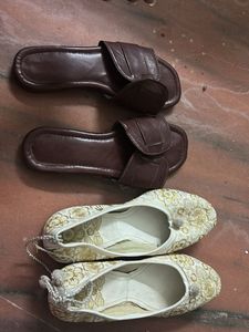 2 Pairs of Stylish Women's Footwear Set
