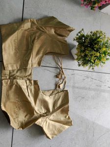 New Light Golden Yellow Stitched Blouse