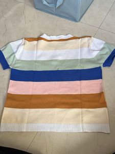 Striped Multicolor Casual T-shirt