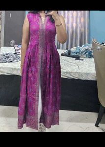 Elegant Purple Ethnic Dress