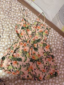Floral Print Beach Romper