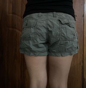 Green mini Y2K Cargo Shorts