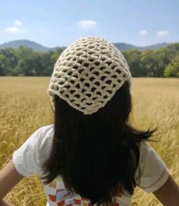 Off-White Crochet Bandana Headband 🤍