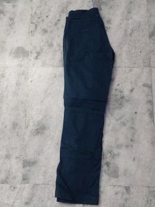 Aqua Blue Straight Trouser Pant