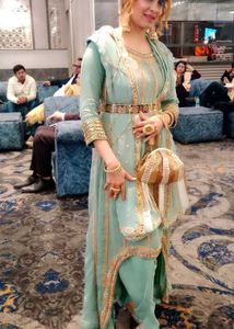 Elegant Indian Suit with Dhoti pants n Dupatta