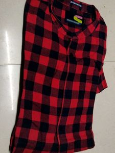 Red &amp; Black Plaid Shirt