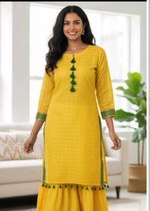 Yellow Gharara Suit XL