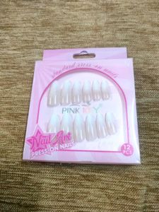 Pink Key Nail Art Press-On Nails
