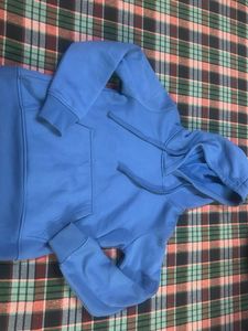 Crop Blue Hoodie