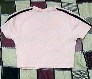 Pink Brooklyn Y2K Sporty Crop Top 💕