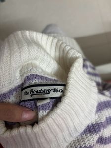 Striped Turtleneck Sweater