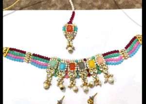 Boho Multicolor Beaded Jewelry Set