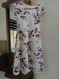 elegant floral fit and flare dress