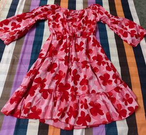 Chic Floral Tiered Mini Dress