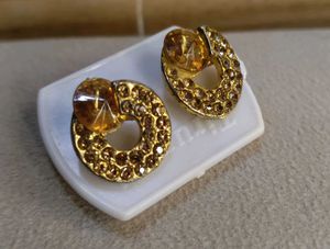 Sparkling Goldtone Hoop Earrings With Free Gift 🎁