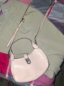 Pale Pink Shoulder Bag brand -h&m