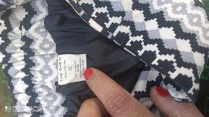 Chic Patterned Mini Skirt