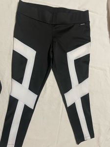 Ed Hardy Black &amp; White Gym Leggings
