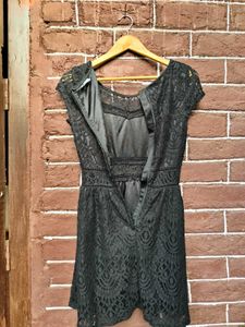 Elegant Black Lace Dress