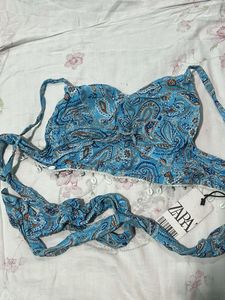 Zara Blue Paisley Two-Piece Set