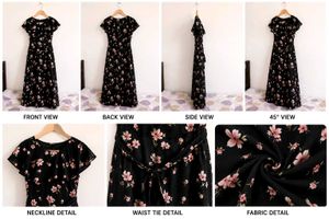 🌸Midnight Blossom Floral Dress 🌸